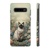 Siamese Cat on a Misty Morning Tough Cell Phone Case| iPhone, Samsung Galaxy and Google Pixel Devices |Glossy or Matte Options