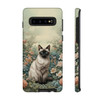 Siamese Cat on a Misty Morning Tough Cell Phone Case| iPhone, Samsung Galaxy and Google Pixel Devices |Glossy or Matte Options