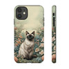 Siamese Cat on a Misty Morning Tough Cell Phone Case| iPhone, Samsung Galaxy and Google Pixel Devices |Glossy or Matte Options