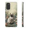 Siamese Cat on a Misty Morning Tough Cell Phone Case| iPhone, Samsung Galaxy and Google Pixel Devices |Glossy or Matte Options