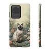 Siamese Cat on a Misty Morning Tough Cell Phone Case| iPhone, Samsung Galaxy and Google Pixel Devices |Glossy or Matte Options