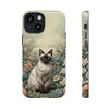 Siamese Cat on a Misty Morning Tough Cell Phone Case| iPhone, Samsung Galaxy and Google Pixel Devices |Glossy or Matte Options