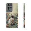 Siamese Cat on a Misty Morning Tough Cell Phone Case| iPhone, Samsung Galaxy and Google Pixel Devices |Glossy or Matte Options