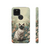 Siamese Cat on a Misty Morning Tough Cell Phone Case| iPhone, Samsung Galaxy and Google Pixel Devices |Glossy or Matte Options