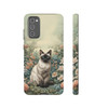 Siamese Cat on a Misty Morning Tough Cell Phone Case| iPhone, Samsung Galaxy and Google Pixel Devices |Glossy or Matte Options