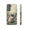 Siamese Cat on a Misty Morning Tough Cell Phone Case| iPhone, Samsung Galaxy and Google Pixel Devices |Glossy or Matte Options