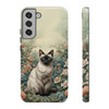 Siamese Cat on a Misty Morning Tough Cell Phone Case| iPhone, Samsung Galaxy and Google Pixel Devices |Glossy or Matte Options