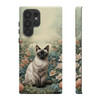 Siamese Cat on a Misty Morning Tough Cell Phone Case| iPhone, Samsung Galaxy and Google Pixel Devices |Glossy or Matte Options