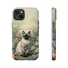 Siamese Cat on a Misty Morning Tough Cell Phone Case| iPhone, Samsung Galaxy and Google Pixel Devices |Glossy or Matte Options