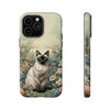 Siamese Cat on a Misty Morning Tough Cell Phone Case| iPhone, Samsung Galaxy and Google Pixel Devices |Glossy or Matte Options