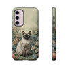 Siamese Cat on a Misty Morning Tough Cell Phone Case| iPhone, Samsung Galaxy and Google Pixel Devices |Glossy or Matte Options