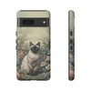 Siamese Cat on a Misty Morning Tough Cell Phone Case| iPhone, Samsung Galaxy and Google Pixel Devices |Glossy or Matte Options