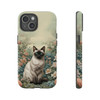 Siamese Cat on a Misty Morning Tough Cell Phone Case| iPhone, Samsung Galaxy and Google Pixel Devices |Glossy or Matte Options