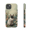 Siamese Cat on a Misty Morning Tough Cell Phone Case| iPhone, Samsung Galaxy and Google Pixel Devices |Glossy or Matte Options