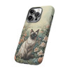 Siamese Cat on a Misty Morning Tough Cell Phone Case| iPhone, Samsung Galaxy and Google Pixel Devices |Glossy or Matte Options