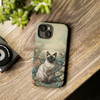 Siamese Cat on a Misty Morning Tough Cell Phone Case| iPhone, Samsung Galaxy and Google Pixel Devices |Glossy or Matte Options