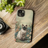 Siamese Cat on a Misty Morning Tough Cell Phone Case| iPhone, Samsung Galaxy and Google Pixel Devices |Glossy or Matte Options