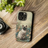 Siamese Cat on a Misty Morning Tough Cell Phone Case| iPhone, Samsung Galaxy and Google Pixel Devices |Glossy or Matte Options