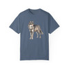 Vintage Retro 90s Wolf T Shirt| Hand-Drawn Design| 90's Nostalgia Tee| Comfort Colors| Unisex Garment-Dyed T-shirt