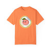 Peaches Scratch and Sniff Sticker T Shirt| 90's Nostalgia Tee| Comfort Colors| Unisex Garment-Dyed T-shirt