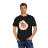 Peaches Scratch and Sniff Sticker T Shirt| 90's Nostalgia Tee| Comfort Colors| Unisex Garment-Dyed T-shirt