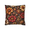 Floral in Red and Gold Throw Pillows| BohoThrow Pillows | Living Room, Bedroom, Dorm Room Pillows