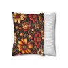 Floral in Red and Gold Throw Pillows| BohoThrow Pillows | Living Room, Bedroom, Dorm Room Pillows