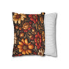 Floral in Red and Gold Throw Pillows| BohoThrow Pillows | Living Room, Bedroom, Dorm Room Pillows