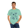 Vintage 90s Tattoo Sea Animal Tshirt, Unisex Gildan Comfort Colors Tee, Retro Ocean Nature Shirt, Sealife, Ocean, Octopus, Crab, Turtle