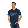 Fish Design T Shirt Hand Drawn, Unisex Retro Tee, Nature Shirt, Cute Tee