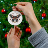 Butterfly Design Ceramic Tree Ornament