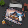 Christmas Cottage Desk Mat Mouse Pad 12 x 18