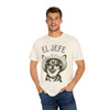 El Jefe The Boss Funny T Shirt| Chihuahua Sombrero| Comfort Colors Unisex Tee| Retro 90s Vintage Design| Large Print| Novelty Shirt 80's Tee