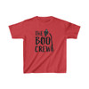 Boo Crew Halloween Kids Heavy Cotton Tee Shirt| Fall Fun Shirt| Great Gift for Kids| Fun Party Shirt| Ghost Broom Goblin Tee