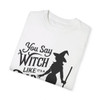 Witch Halloween Garment-Dyed T-shirt| Vintage Style| Comfort Colors Adult Tee| Halloween Shirt| Witch Tee| Halloween Gift Idea