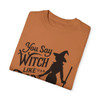 Witch Halloween Garment-Dyed T-shirt| Vintage Style| Comfort Colors Adult Tee| Halloween Shirt| Witch Tee| Halloween Gift Idea