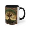 Tree of Life Pattern Accent Coffee Mug, 11oz