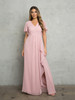Eva USA 3442 Chiffon Bridesmaid Gown With Flutter Sleeves