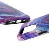 Agate Crystal Pattern Tough Phone Cases Purple Blue| iPhone 16 Pro Plus 15 14 13 Pro Max Plus etc. Cases Samsung S24 etc. cell phone covers