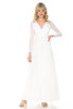 Lenovia 5234 Long Sleeve Kakao Bridesmaid Gown Ivory