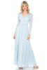 Lenovia 5234 Long Sleeve Kakao Bridesmaid Gown Powder blue