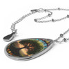 Tree of Life Stained Glass Look Oval Necklace
