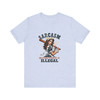 Sarcasm Because Beating People is Illegal Humorous Unisex Jersey Tee