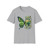 Floral Butterfly Unisex Softstyle T-Shirt - Nature-Inspired Tee for Relaxed Vibes