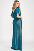 Lenovia 5329 Foil Fabric Bridesmaids or Formal Evening Dress