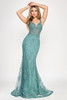 Lenovia 8350 Embroidered Mesh Mermaid Style Formal Gown