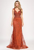 Lenovia 8350 Embroidered Mesh Mermaid Style Formal Gown Lenovia 8350 Embroidered Mesh Mermaid Style Formal Gown
