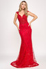 Lenovia 8350 Embroidered Mesh Mermaid Style Formal Gown Lenovia 8350 Embroidered Mesh Mermaid Style Formal Gown