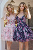 Nox Anabel 992-M Short Chiffon Print Dress Prom or Homecoming