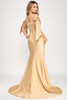 Lenovia 8358 Off the Shoulder Ribbon Strap Formal Prom Gown Lenovia 8358 Off the Shoulder Ribbon Strap Formal Prom Gown